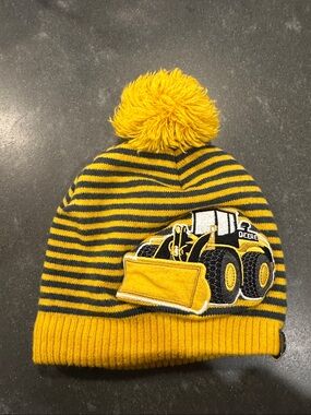 John Deere Tractor Beanie Yellow Toddler Beanie Hat